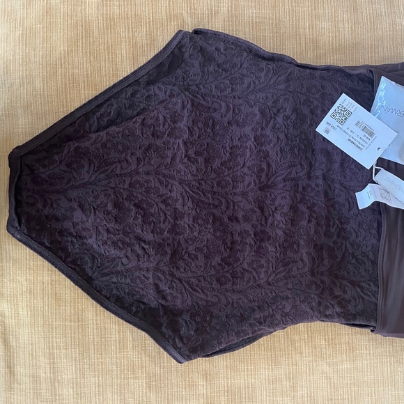 NWT Zimmermann Acacia 1pc Textured Bandeau Swimsuit - Size 2 - Picture 10 of 11